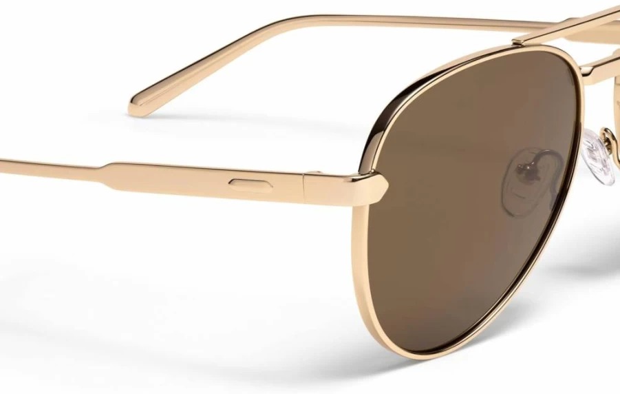 MVMT Miramar Aviator Polarized Sunglasses – Water-Resistant & Smudge-Proof Lenses for Men & Women