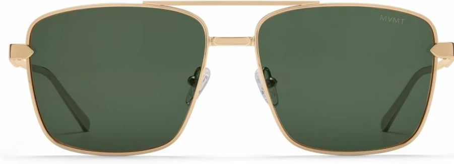 MVMT Horizon Square Aviator Sunglasses - Polarized, Water-Resistant, Smudge-Proof Lenses for Men & Women