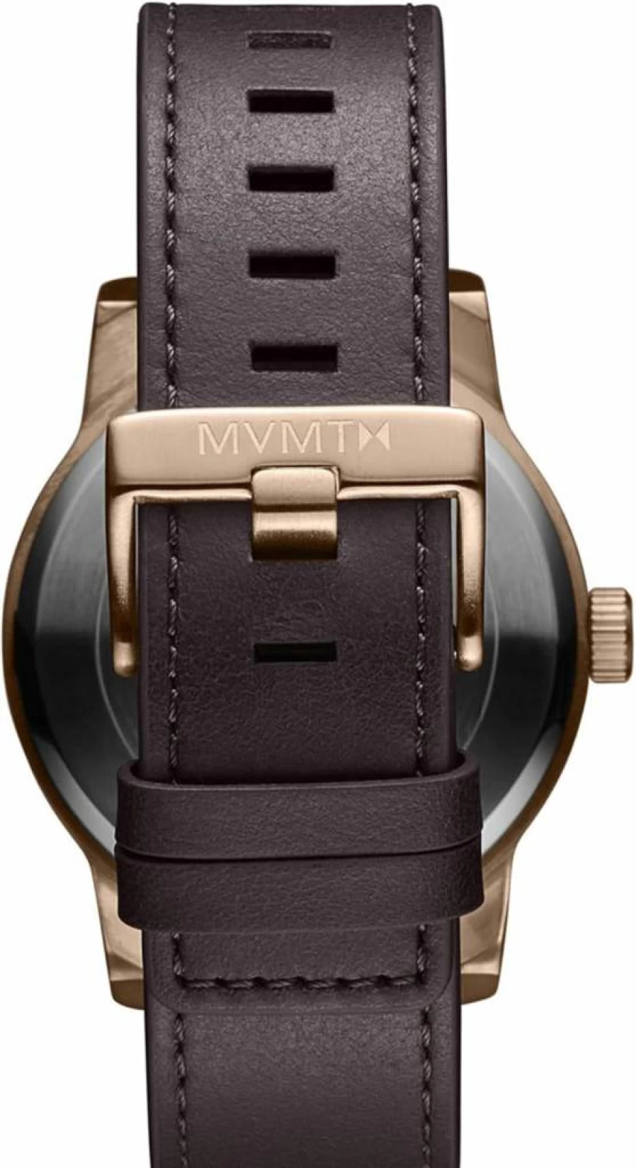 MVMT Classic II Vintage Men's Watch - Minimalist Stainless Steel Wristwatch with Premium Leather Band - 44mm Water Resistant 5ATM/50M - Interchangeable Straps