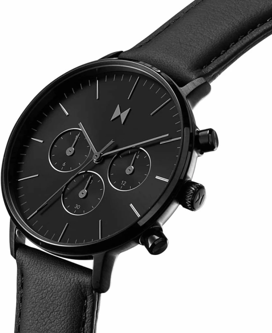 MVMT Legacy Traveler Men's Dual-Time Wristwatch - Slim 42mm Automatic Japanese Quartz Watch with Interchangeable Bands - Minimalist Lightweight Work Watch