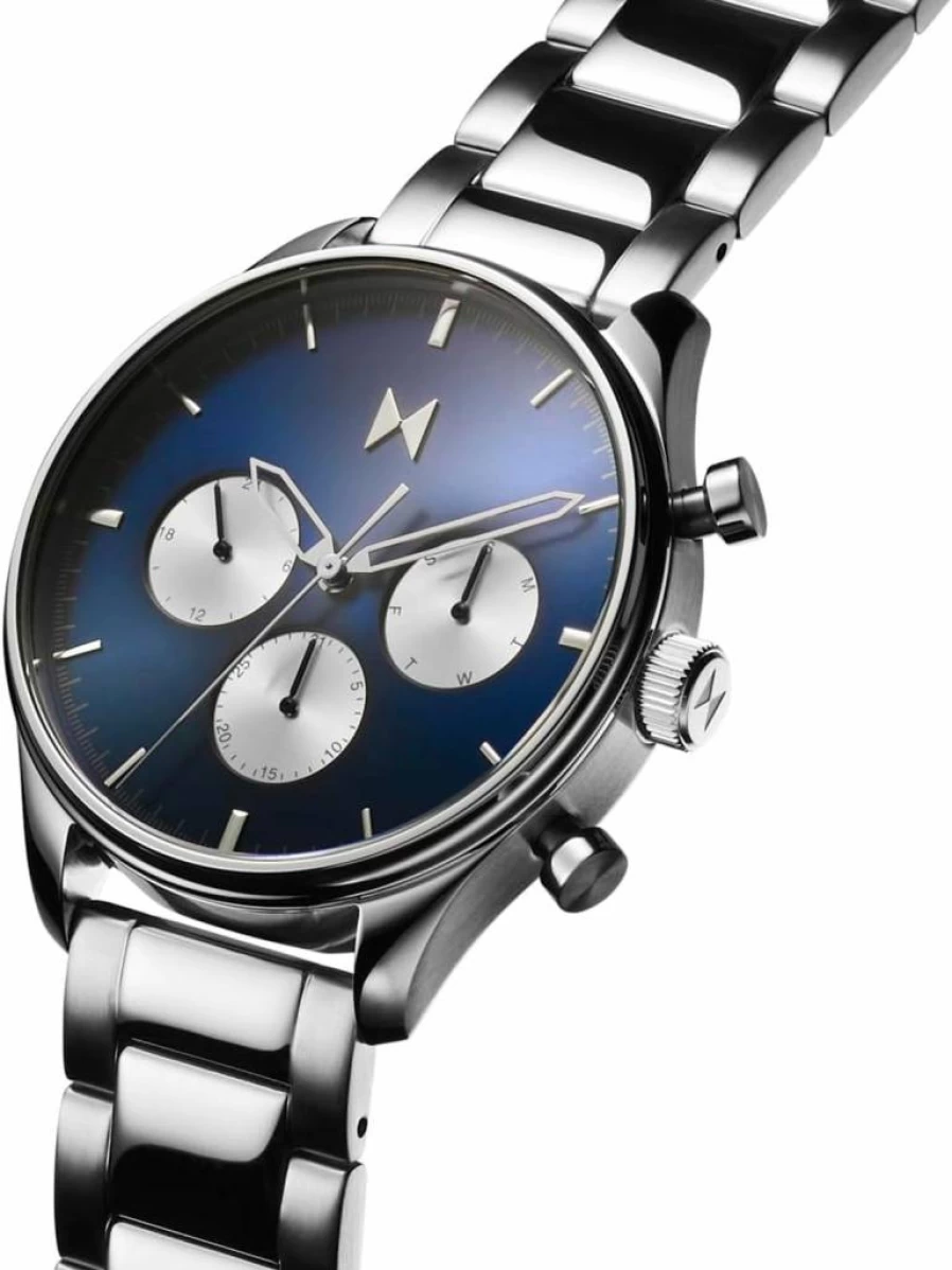 MVMT Men's Airhawk Pilot Watch - 42mm Stainless Steel Aviator Timepiece - Water Resistant 50M, Interchangeable Bands - Minimalist Military Analog Wristwatch