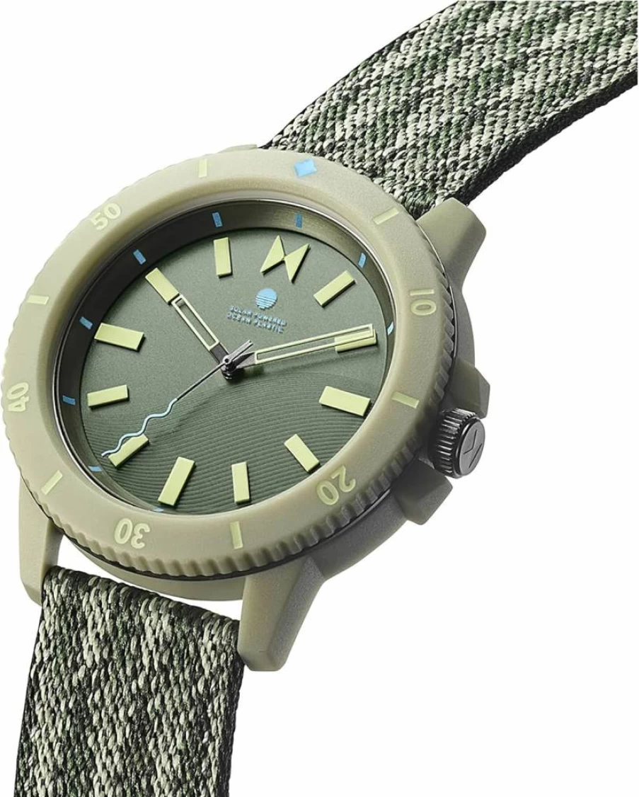 MVMT Men's 45mm Green Ocean Plastic Eco-Friendly Watch