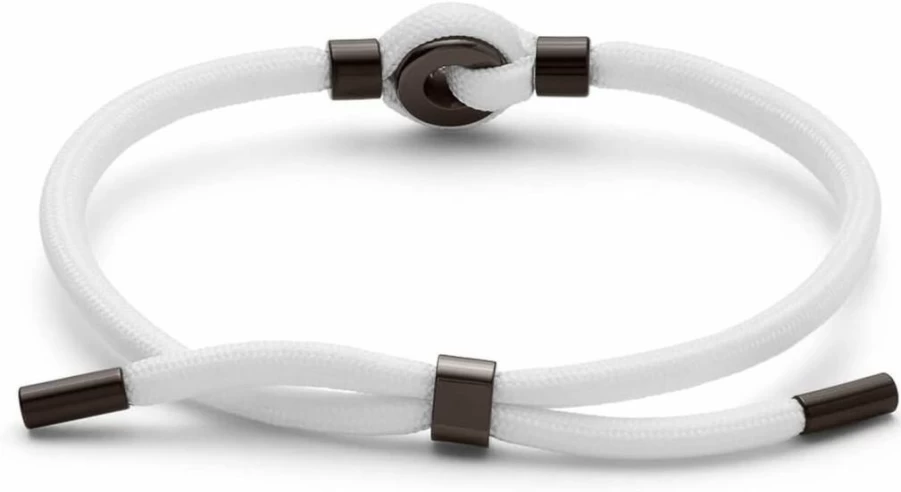 MVMT Men's Upcycled Rope & Ceramic Bead Bracelet – Sustainable Stylish Accessory