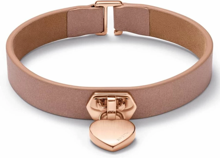 MVMT Women's Heartlock Leather Bracelet - Stylish & Elegant Gift
