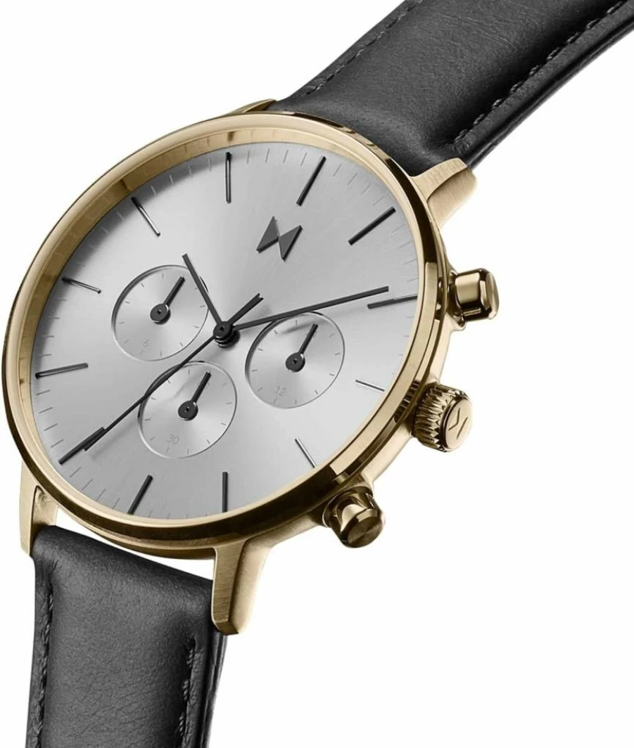 MVMT Legacy Traveler Men's Dual-Time Wristwatch - Slim 42mm Automatic Japanese Quartz Watch - Lightweight Minimalist Design with Interchangeable Bands