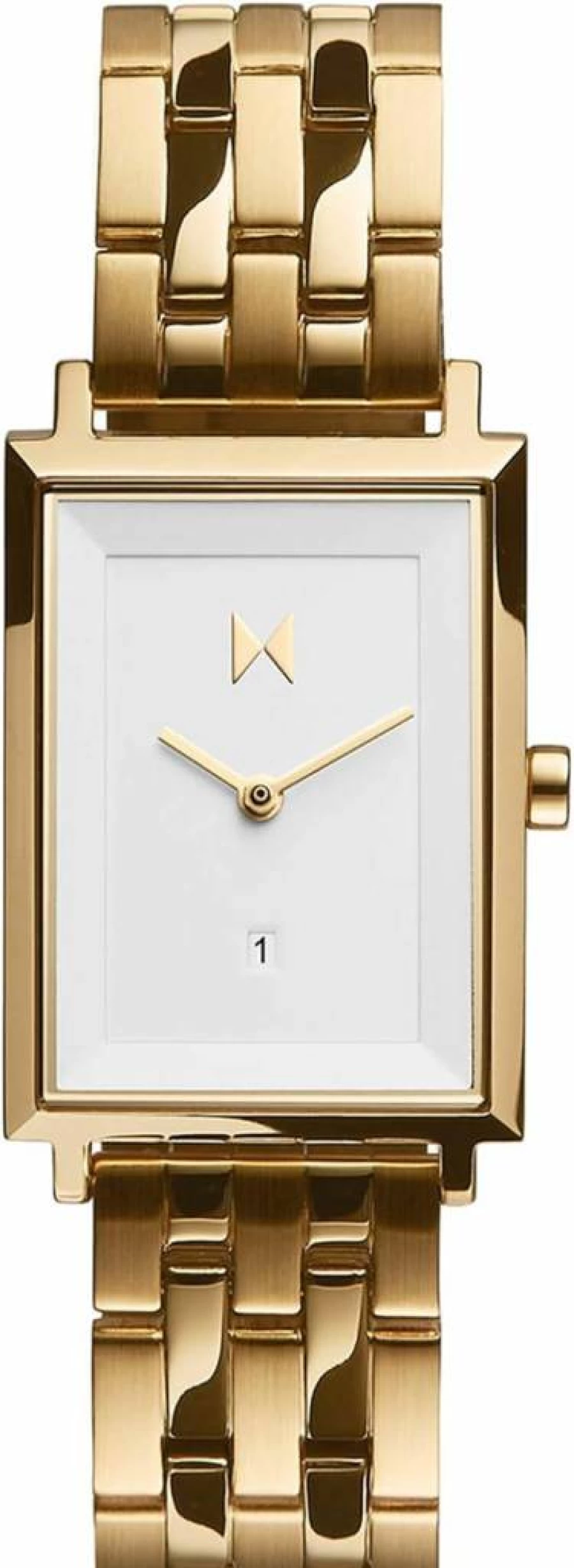 MVMT Women's Signature Square Watch - Minimalist Stainless Steel Analog Watch with Interchangeable Band, 5 ATM Water Resistance, 24mm Case