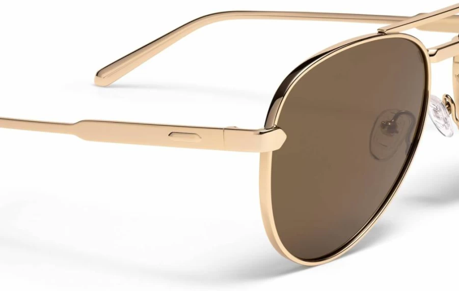 MVMT Miramar Aviator Polarized Sunglasses – Water-Resistant, Smudge-Proof Lenses for Men & Women