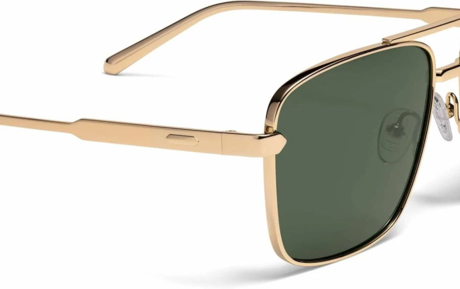 MVMT Horizon Square Aviator Sunglasses - Polarized, Water-Resistant, Smudge-Proof Lenses for UV Protection