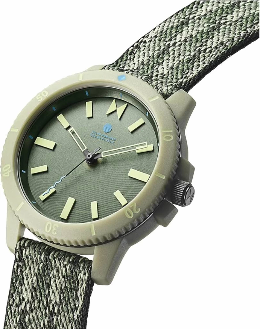 MVMT Unisex Green Ocean Plastic Watch 38mm | Eco-Friendly Sustainable Timepiece