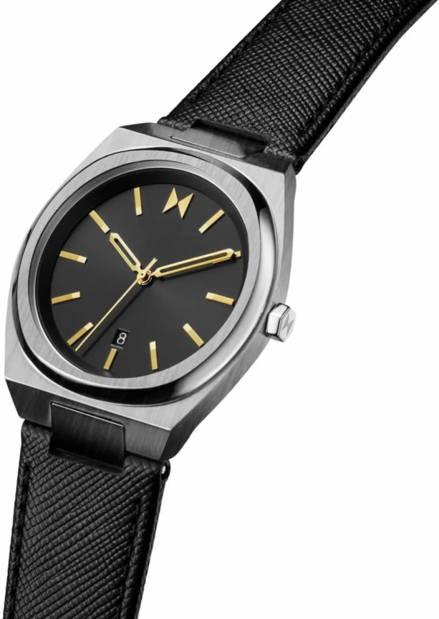 MVMT Men's Odyssey II 40mm Quartz Watch with Calfskin Strap - Water Resistant 50M, Sport & Everyday Wear