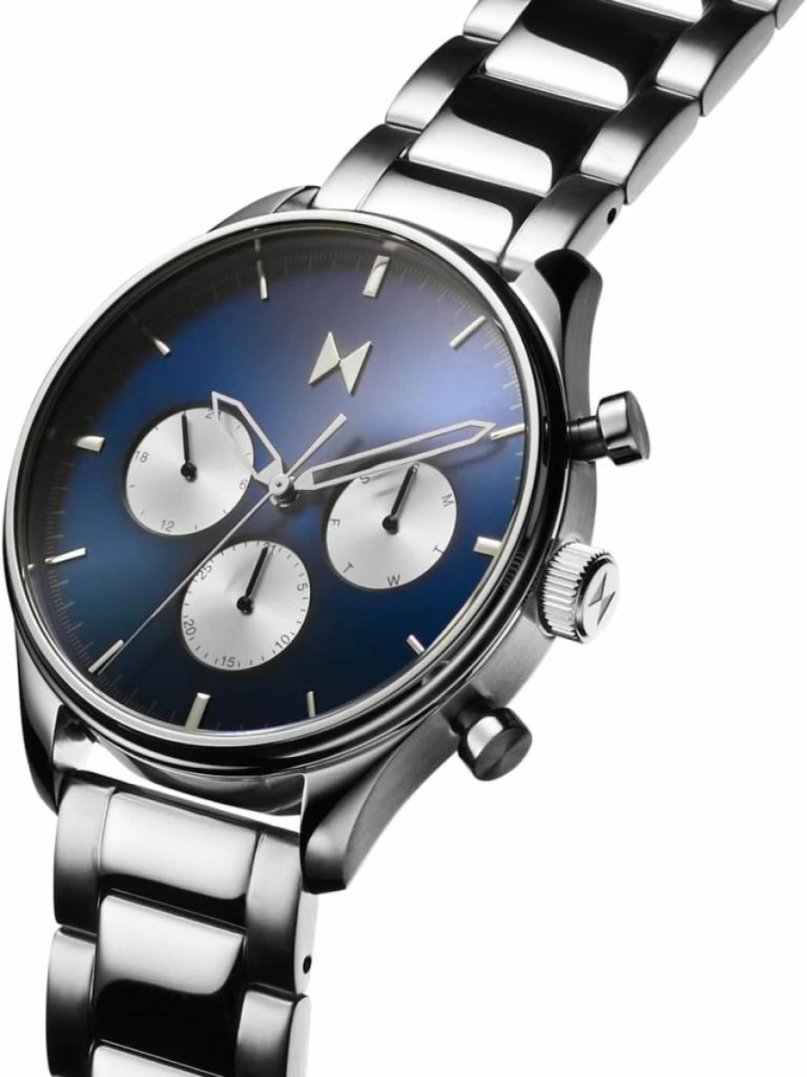MVMT Men's Airhawk Pilot Watch - 42mm Stainless Steel Aviator Timepiece with Interchangeable Bands, Water-Resistant 50M, Minimalist Military Design