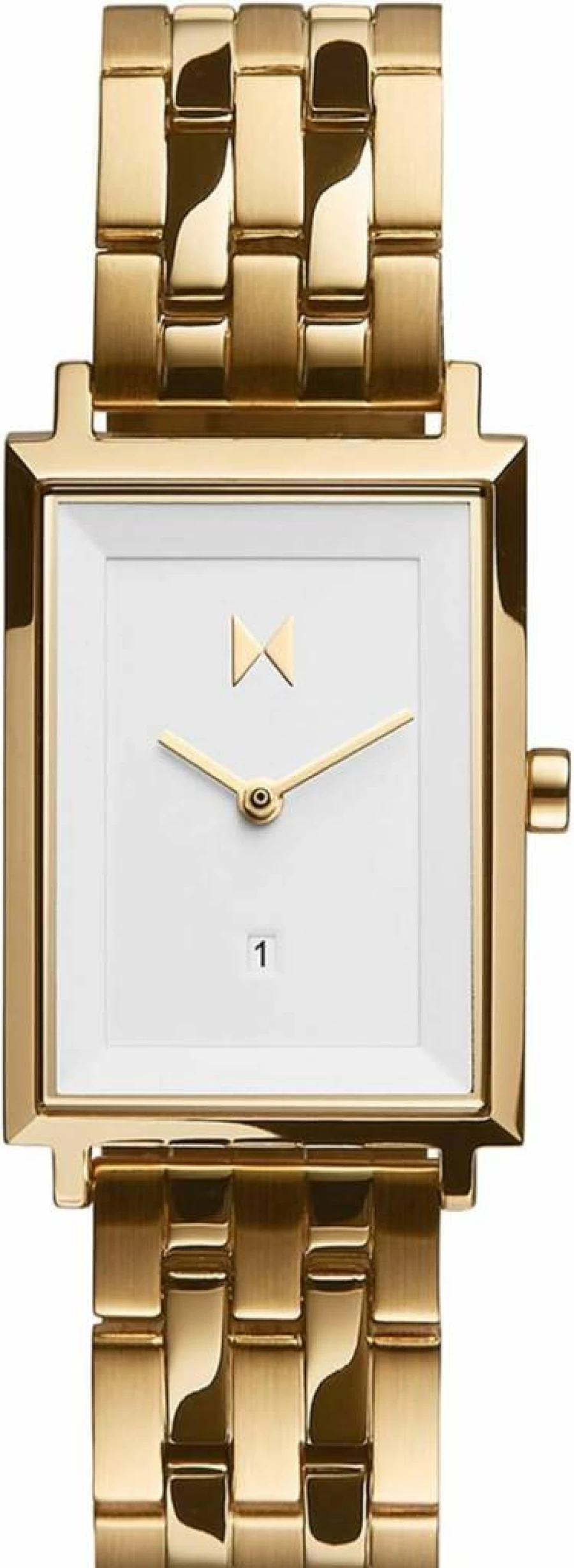 MVMT Women's Signature Square Watch - Minimalist Stainless Steel Analog Watch with Interchangeable Band, 5 ATM Water Resistance, 24mm Case