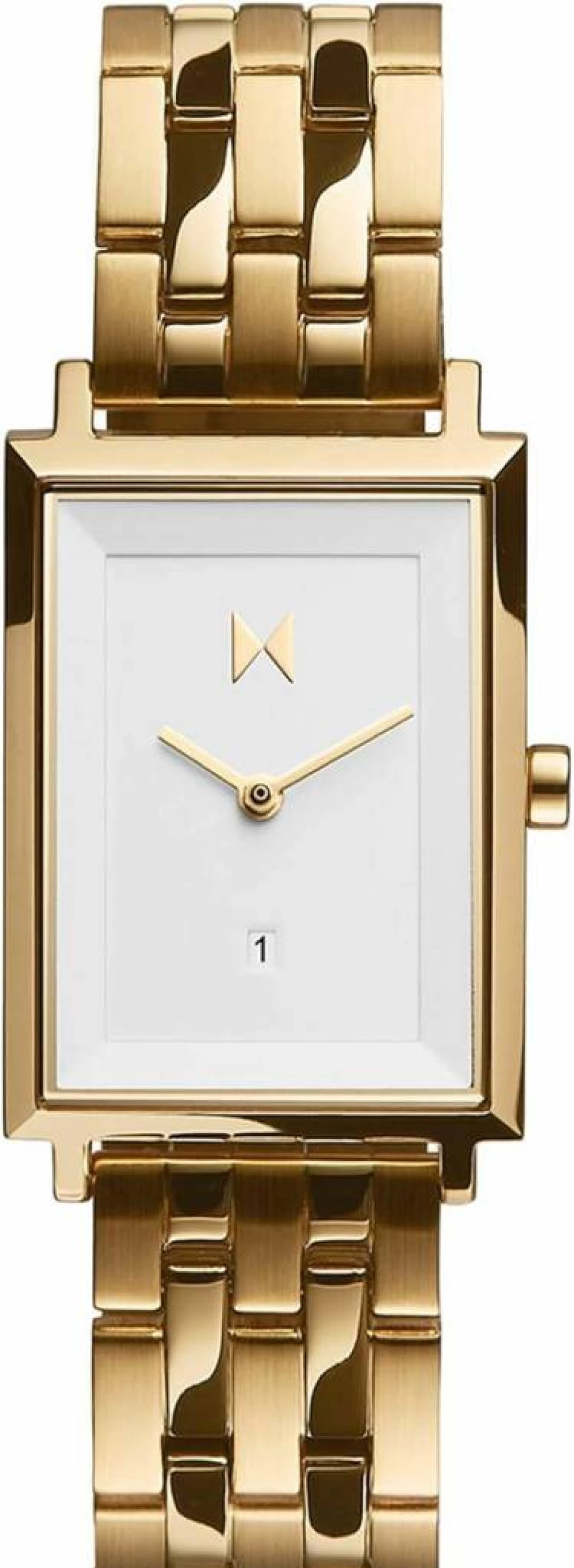 MVMT Signature Square Women's Watch - Minimalist Stainless Steel Analog Watch with 5ATM Water Resistance & Interchangeable Band (24mm)