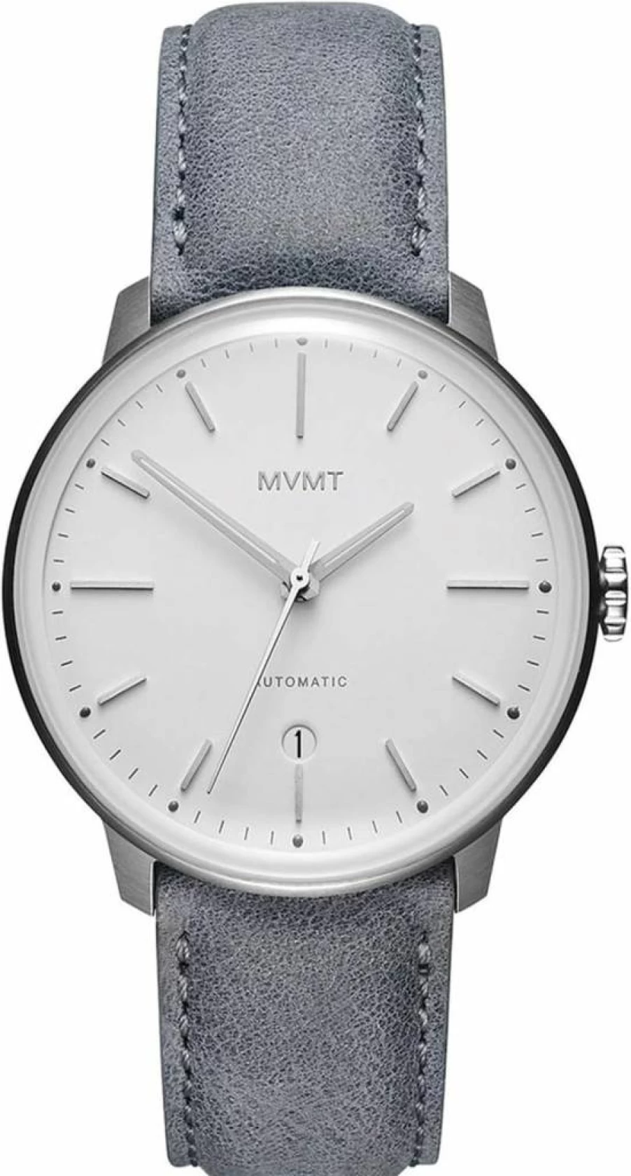 MVMT Men's Slim Minimalist Automatic Watch - Modern Stainless Steel Dress Timepiece for Men