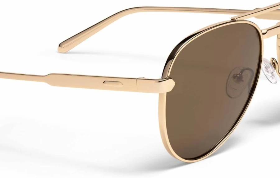 MVMT Miramar Aviator Polarized Sunglasses – Water-Resistant & Smudge-Proof Lenses