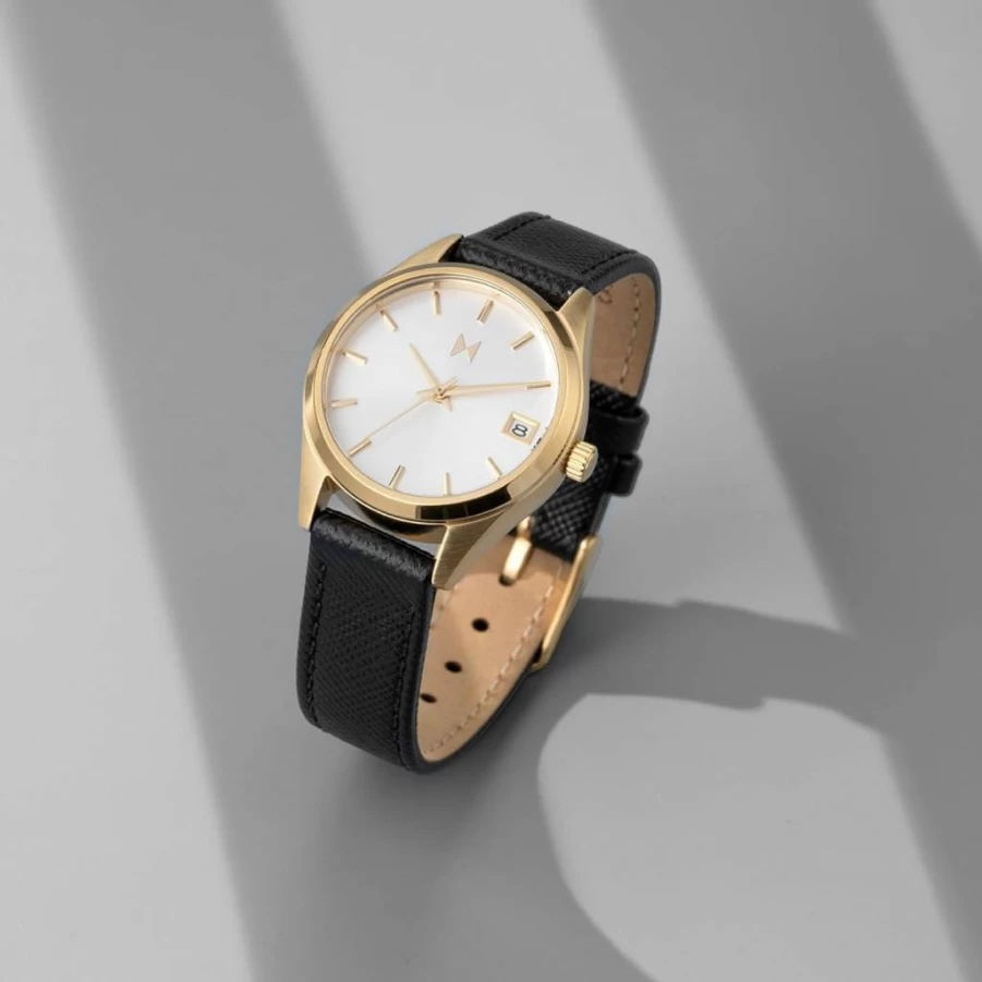 MVMT Women's Rise II Mini 30mm Quartz Watch with Calfskin Strap - Water Resistant 50M, Minimalist Vintage Design