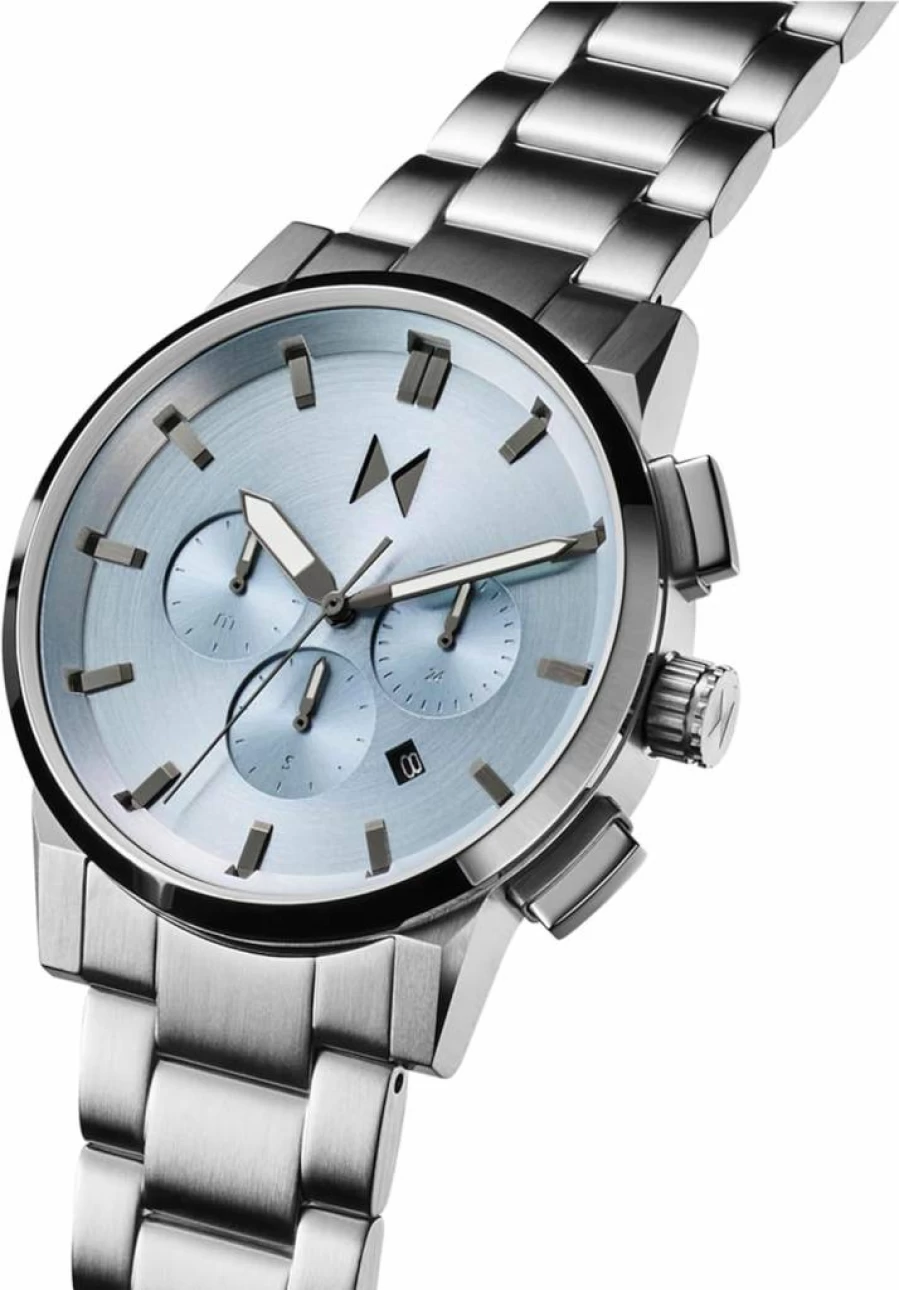 MVMT Chrono II Men's Ceramic Bracelet Chronograph Watch - Water Resistant Minimalist Design, Ideal Gift for Men