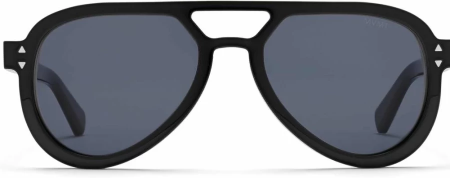 MVMT Hollywood Aviator Sunglasses with Polarized Acetate Frame – Water-Resistant & Smudge-Proof Lenses