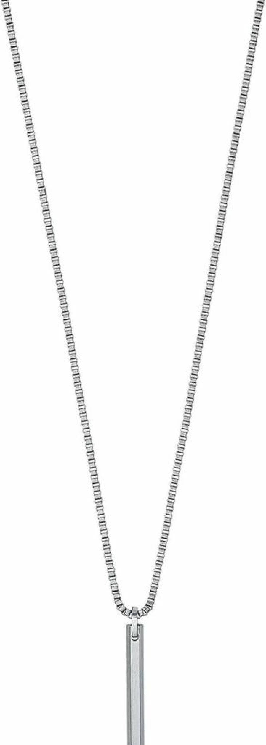 MVMT Men's Monolith Stainless Steel Necklace - Silver Chain with Hook Closure for Men