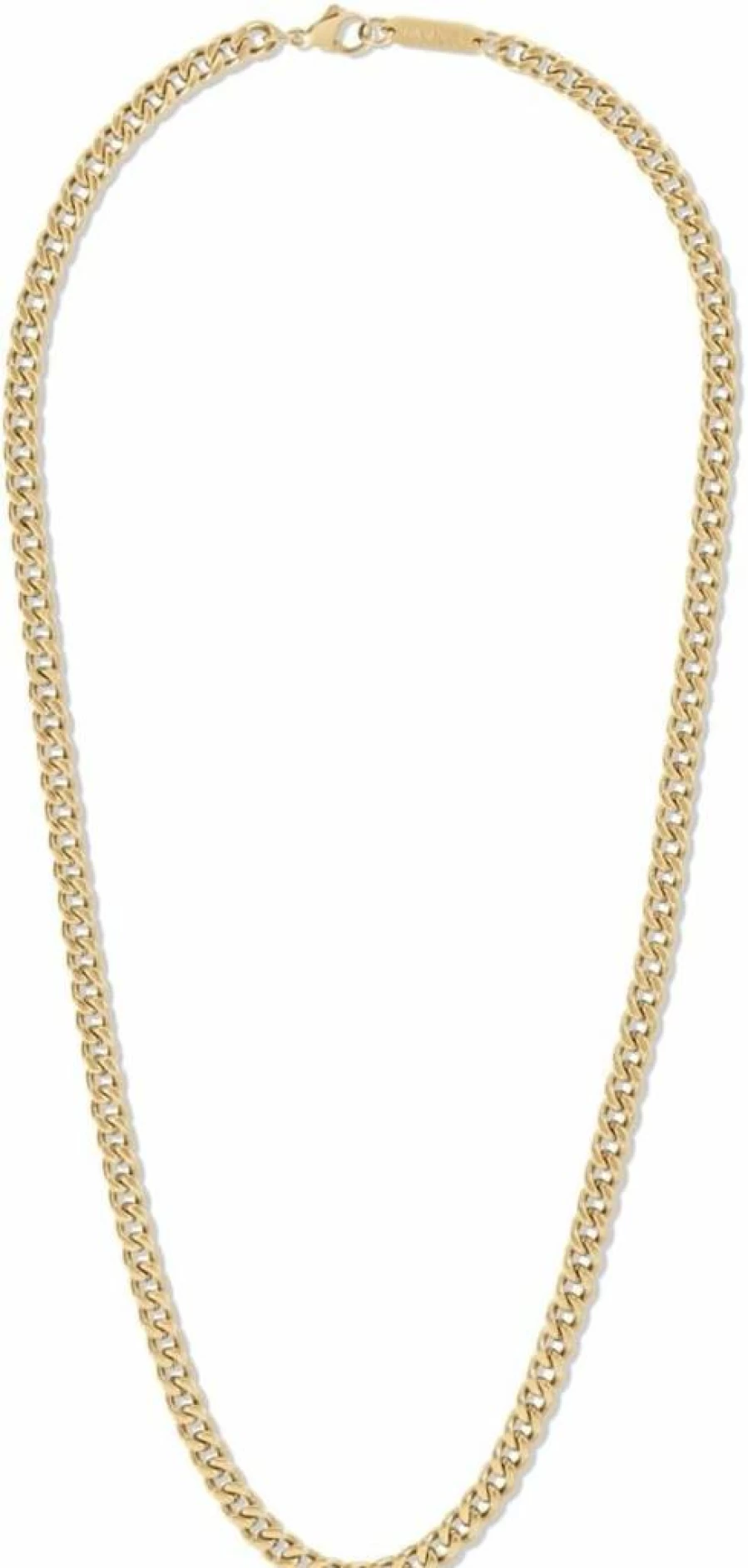 MVMT Men's Gold Plated Steel Chain Necklace - 5mm Ionic Plated Fashion Jewelry Accessory for Men