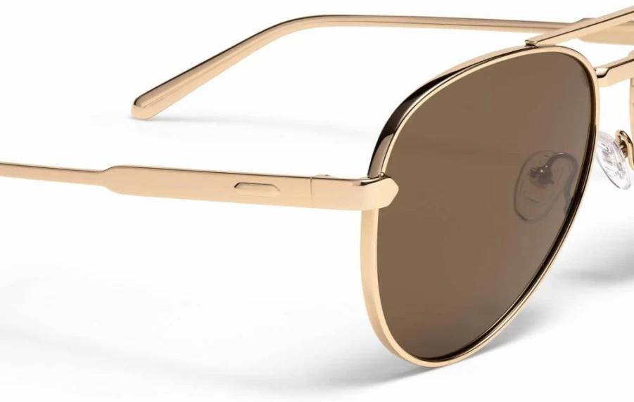MVMT Miramar Aviator Polarized Sunglasses – Water-Resistant, Smudge-Proof Lenses for Men & Women