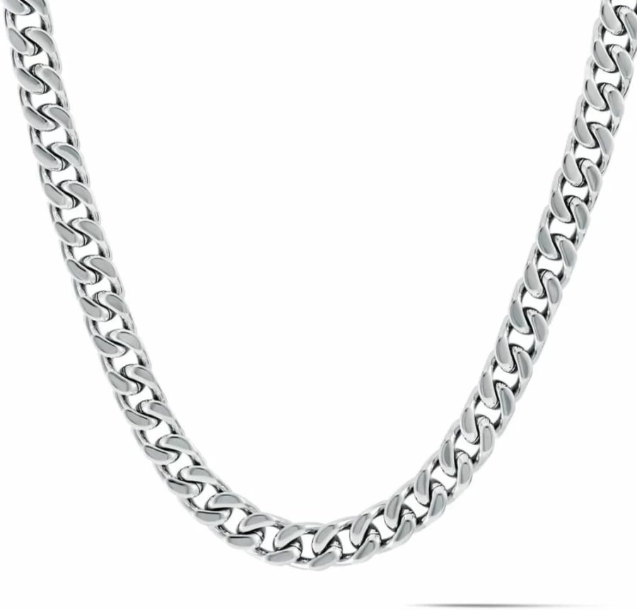 MVMT Men's Stainless Steel 7mm Chain Necklace - Modern Minimalist Jewelry for Men