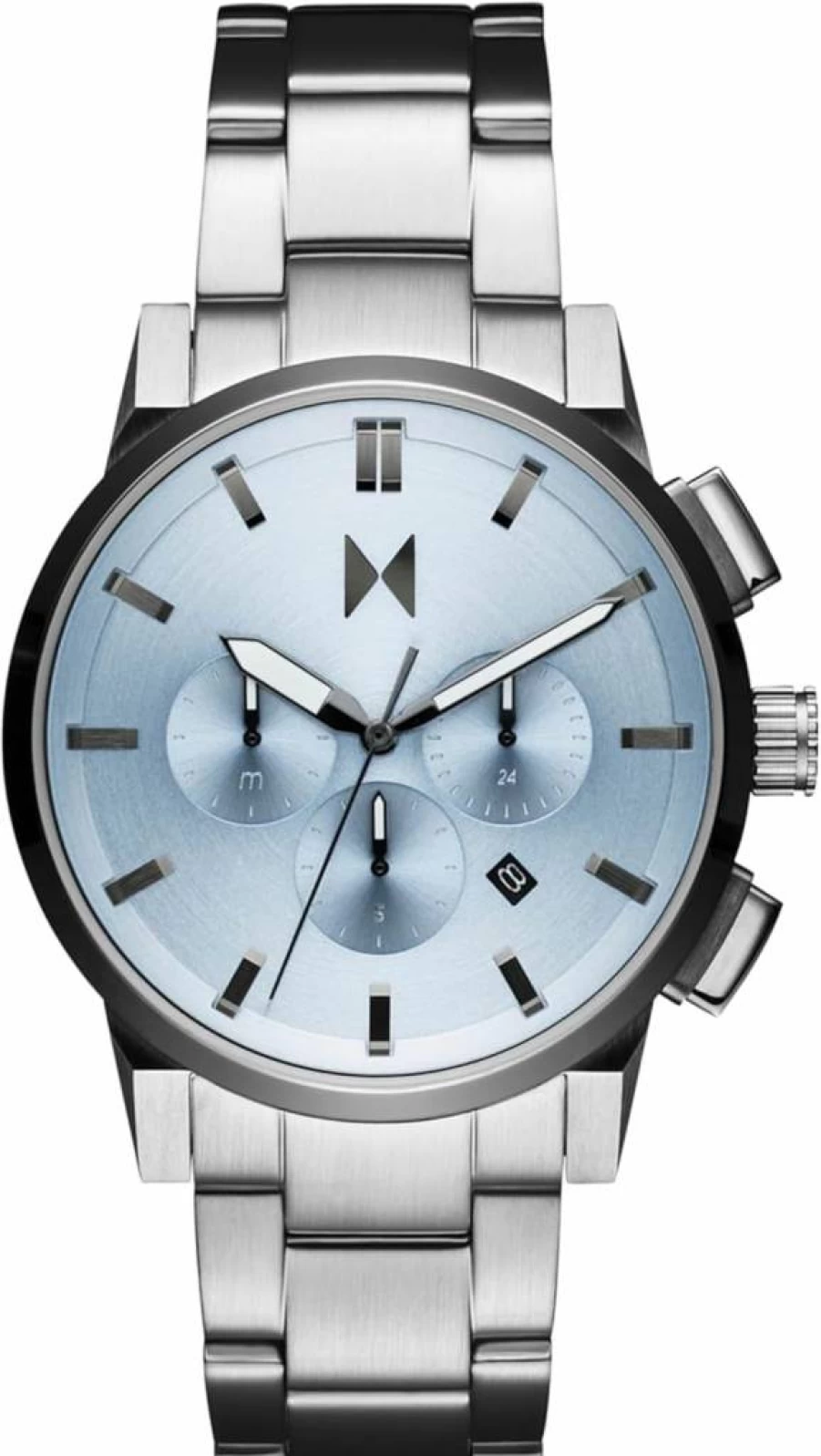 MVMT Chrono II Men's Ceramic Bracelet Watch - Water Resistant Minimalist Chronograph, Stylish Gift for Men